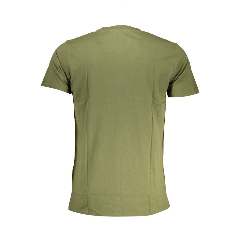 Cavalli Class Green Cotton T-Shirt-Cavalli Class-L-Urbanheer