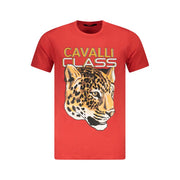 Cavalli Class Red Cotton Men T-Shirt-Cavalli Class-M-Urbanheer