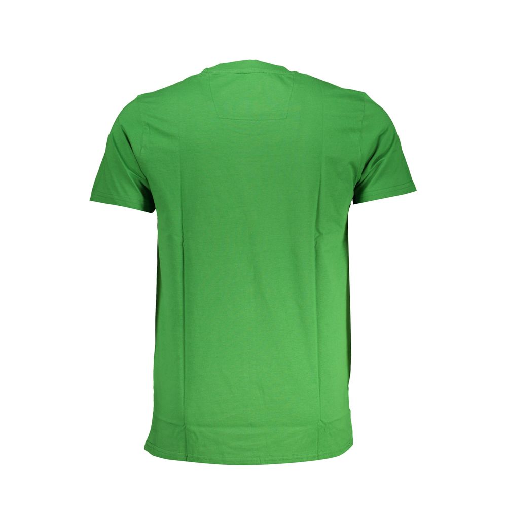 Cavalli Class Green Cotton T-Shirt-Cavalli Class-L-Urbanheer