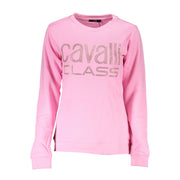 Cavalli Class Pink Cotton Sweater-Cavalli Class-XS-Urbanheer