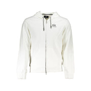 La Martina Elegant White Hooded Sweatshirt for Men-La Martina-L-Urbanheer