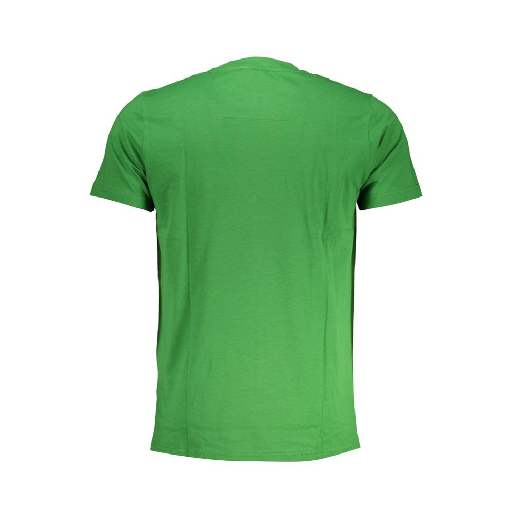 Cavalli Class Green Cotton T-Shirt-Cavalli Class-M-Urbanheer