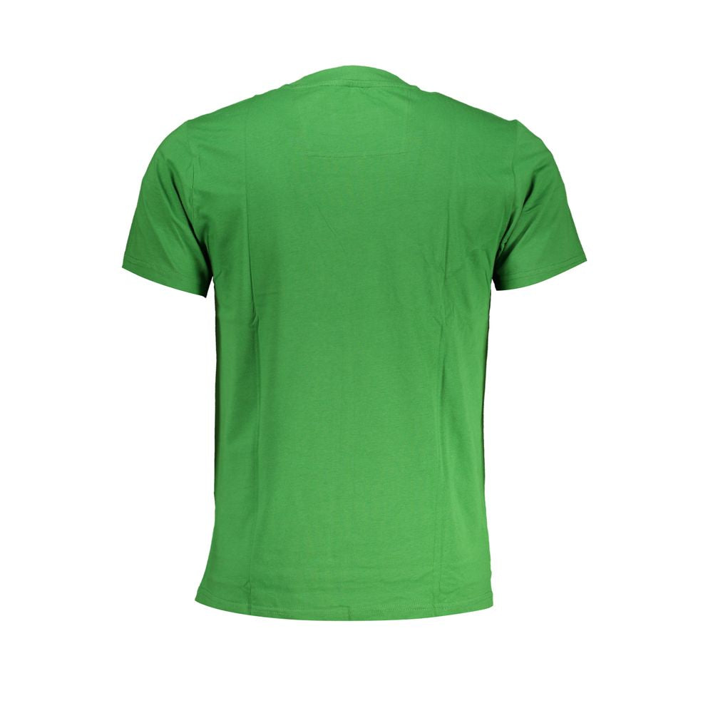 Cavalli Class Green Cotton T-Shirt-Cavalli Class-L-Urbanheer