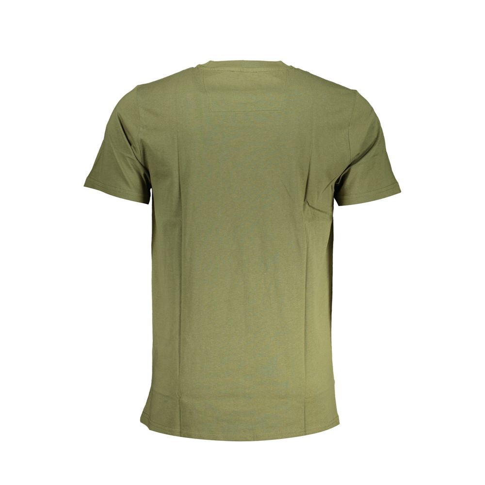 Cavalli Class Green Cotton T-Shirt-Cavalli Class-L-Urbanheer