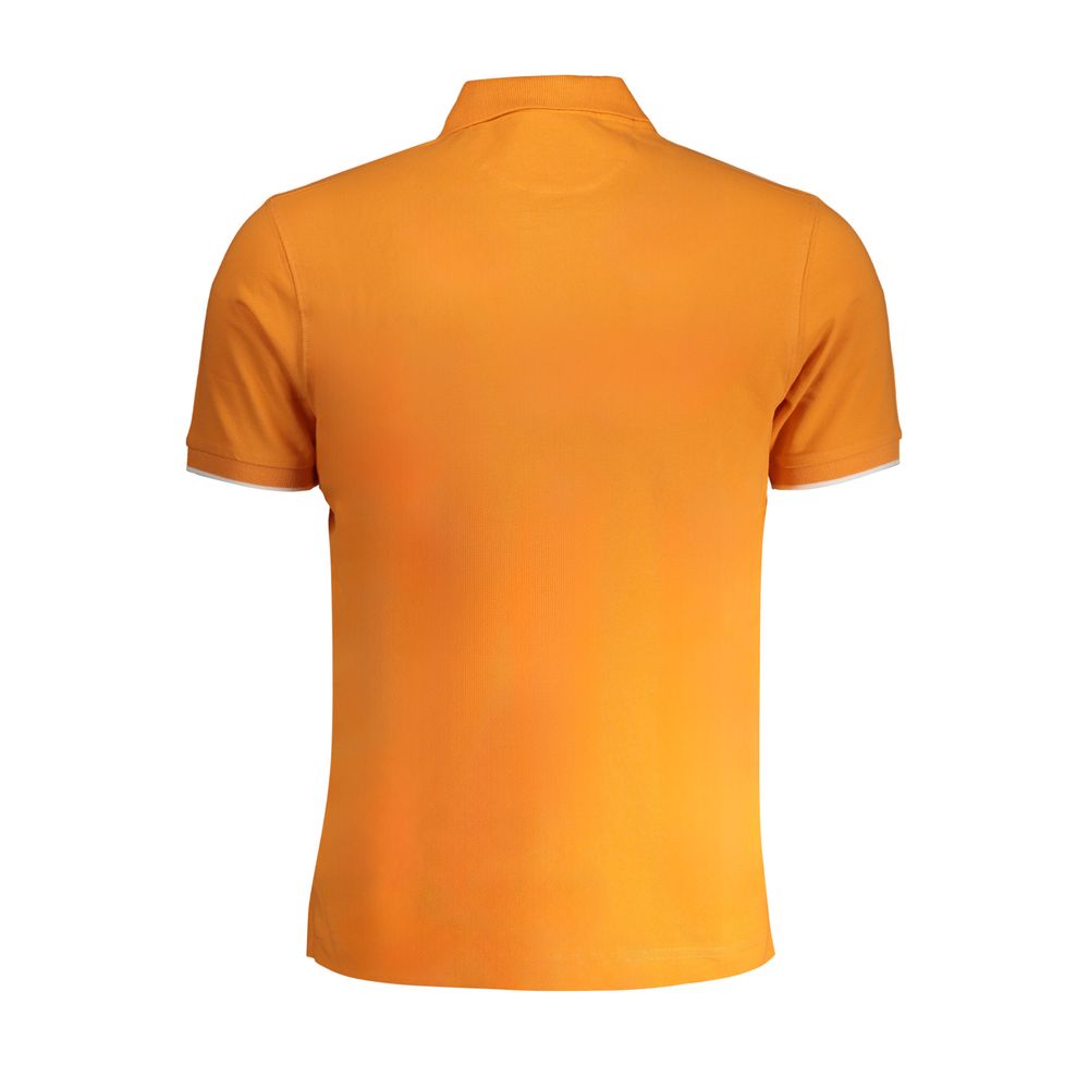 La Martina Orange Cotton Polo Shirt-La Martina-S-Urbanheer