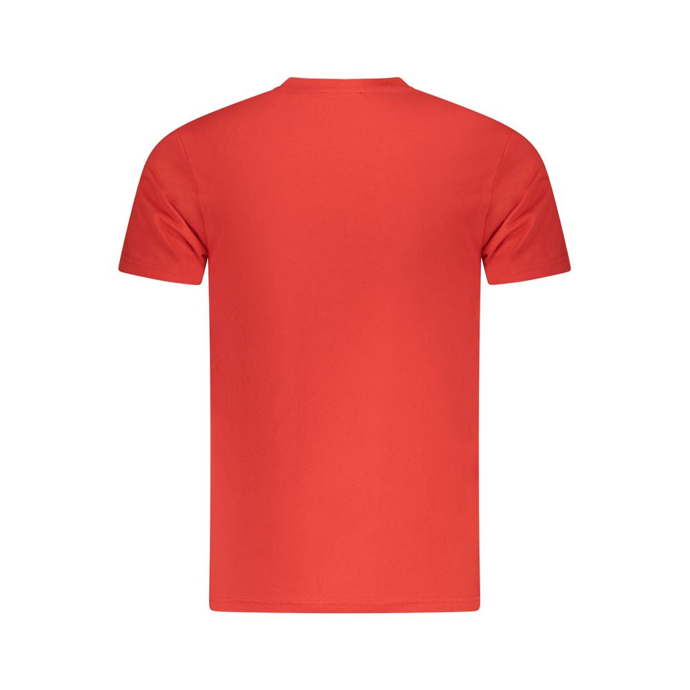 Cavalli Class Red Cotton Men T-Shirt-Cavalli Class-M-Urbanheer