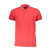 Cavalli Class Red Cotton Polo Shirt-Cavalli Class-M-Urbanheer