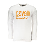 Cavalli Class White Cotton Sweater-Cavalli Class-L-Urbanheer