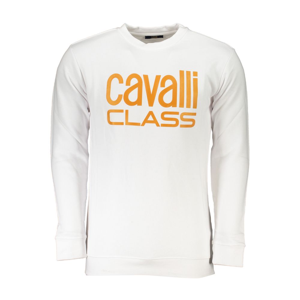 Cavalli Class White Cotton Sweater-Cavalli Class-L-Urbanheer