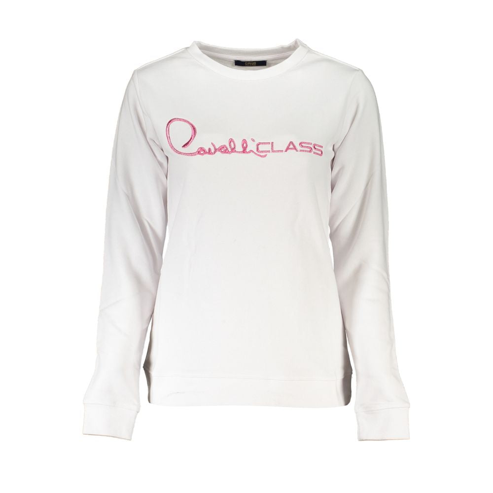 Cavalli Class White Cotton Sweater-Cavalli Class-XS-Urbanheer