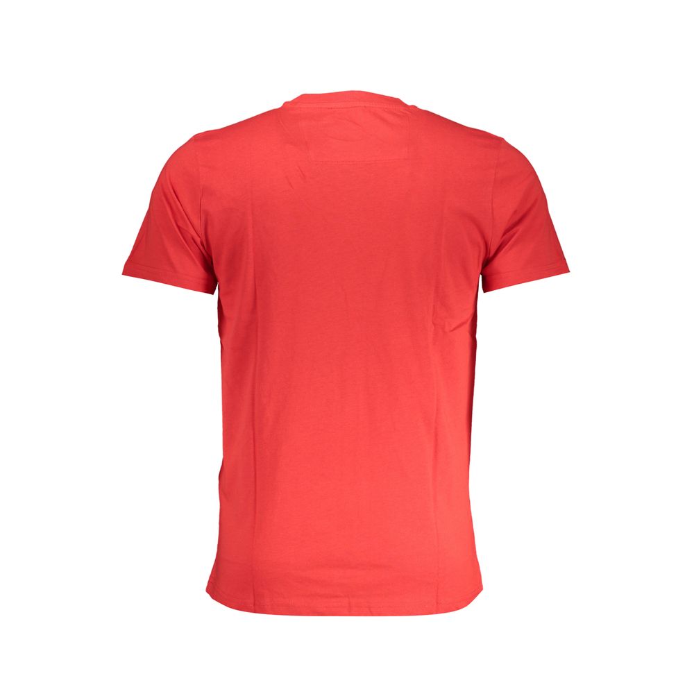 Cavalli Class Red Cotton T-Shirt-Cavalli Class-M-Urbanheer