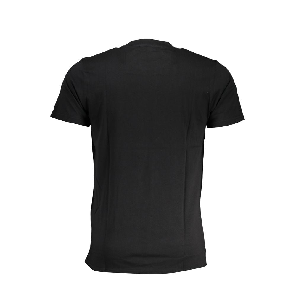 Cavalli Class Black Cotton T-Shirt-Cavalli Class-XL-Urbanheer