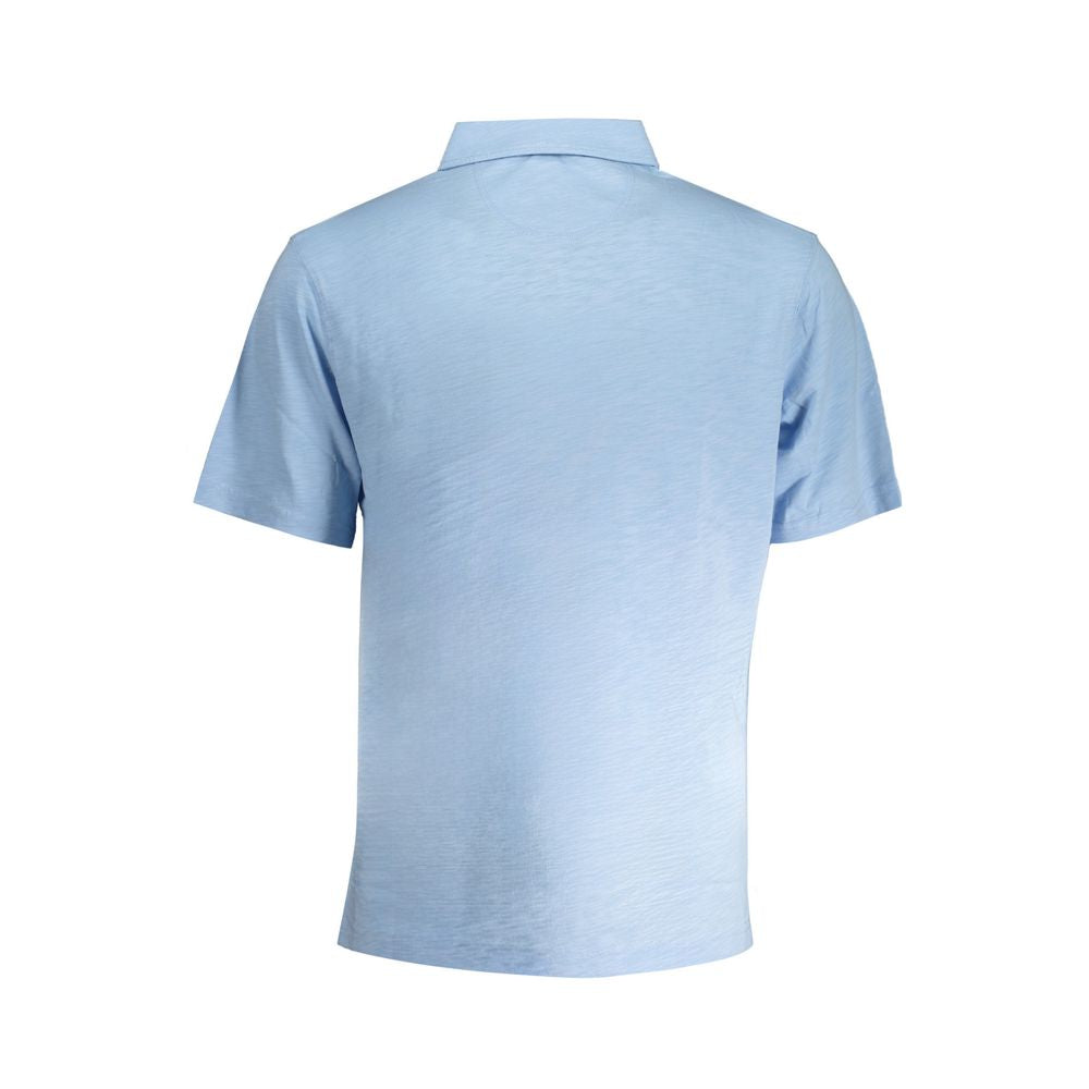 La Martina Light Blue Cotton Men Polo Shirt-La Martina-S-Urbanheer