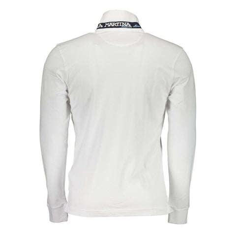 La Martina White Cotton Men Polo Shirt-La Martina-L-Urbanheer