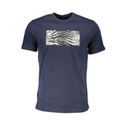 Cavalli Class Blue Cotton T-Shirt-Cavalli Class-L-Urbanheer