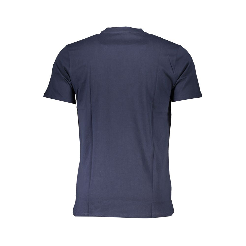 Cavalli Class Blue Cotton T-Shirt-Cavalli Class-L-Urbanheer