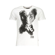 Cavalli Class White Cotton T-Shirt-Cavalli Class-L-Urbanheer