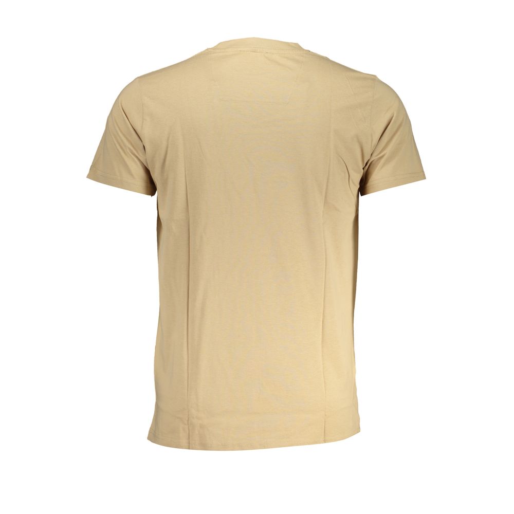 Cavalli Class Beige Cotton T-Shirt-Cavalli Class-L-Urbanheer