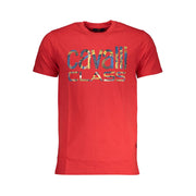 Cavalli Class Red Cotton T-Shirt-Cavalli Class-L-Urbanheer