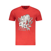 Cavalli Class Red Cotton Men T-Shirt-Cavalli Class-M-Urbanheer