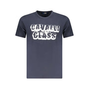 Cavalli Class Blue Cotton Men T-Shirt-Cavalli Class-L-Urbanheer