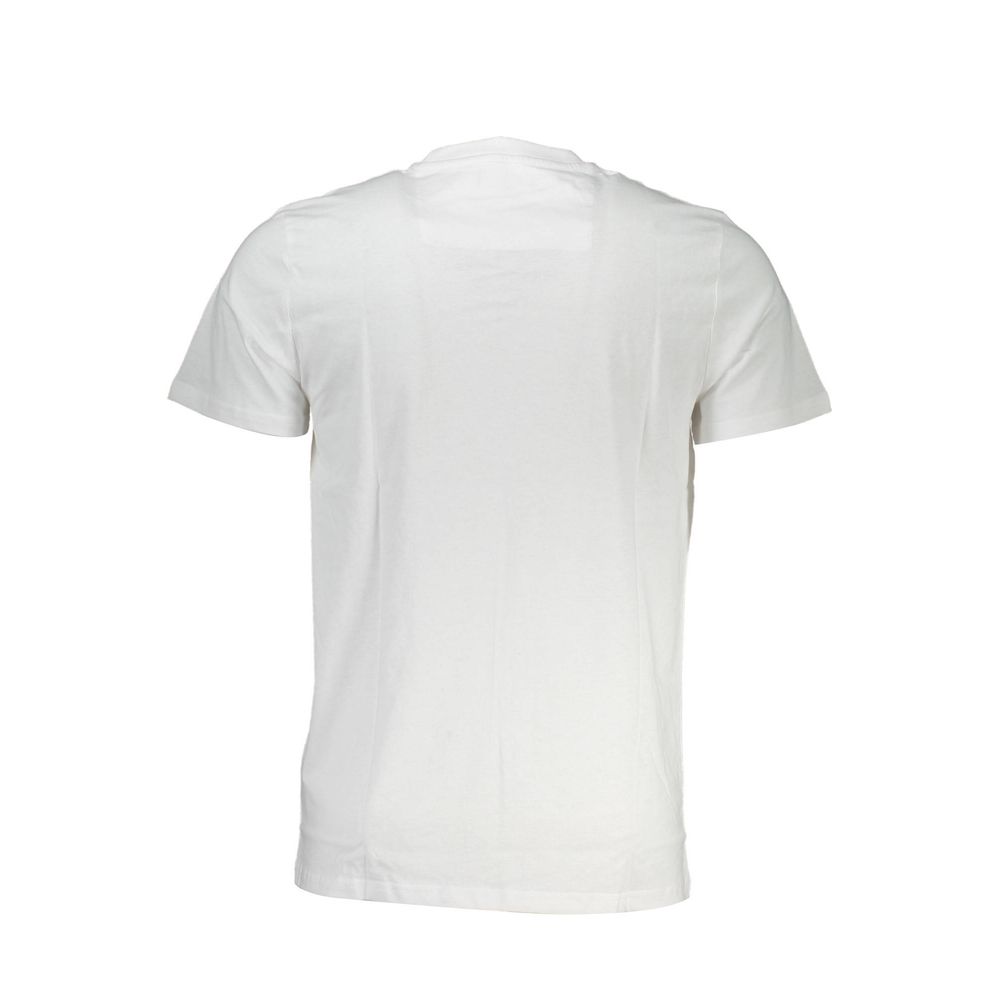 Cavalli Class White Cotton T-Shirt-Cavalli Class-L-Urbanheer