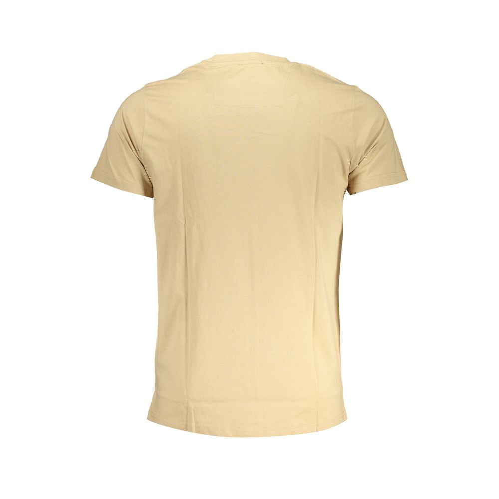 Cavalli Class Beige Cotton T-Shirt-Cavalli Class-L-Urbanheer
