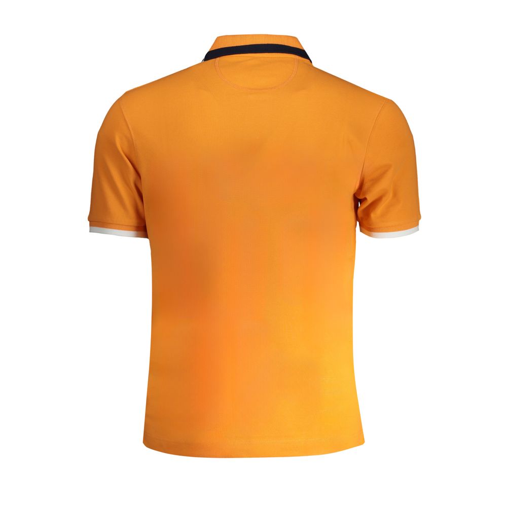 La Martina Orange Cotton Polo Shirt-La Martina-S-Urbanheer