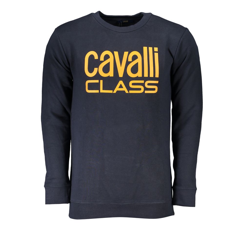 Cavalli Class Blue Cotton Sweater-Cavalli Class-L-Urbanheer