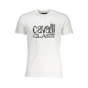 Cavalli Class White Cotton T-Shirt-Cavalli Class-XL-Urbanheer