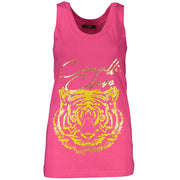 Cavalli Class Pink Cotton Women Top-Cavalli Class-S-Urbanheer