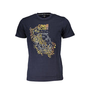 Cavalli Class Blue Cotton T-Shirt-Cavalli Class-XL-Urbanheer