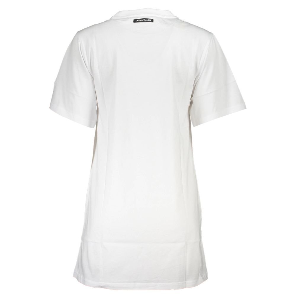Cavalli Class White Cotton Women Dress-Cavalli Class-S-Urbanheer