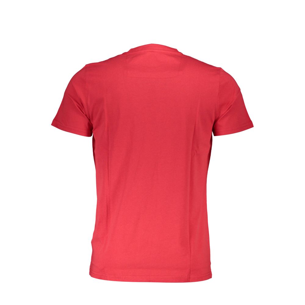 Cavalli Class Red Cotton T-Shirt-Cavalli Class-L-Urbanheer