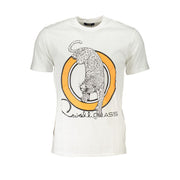 Cavalli Class White Cotton T-Shirt-Cavalli Class-L-Urbanheer