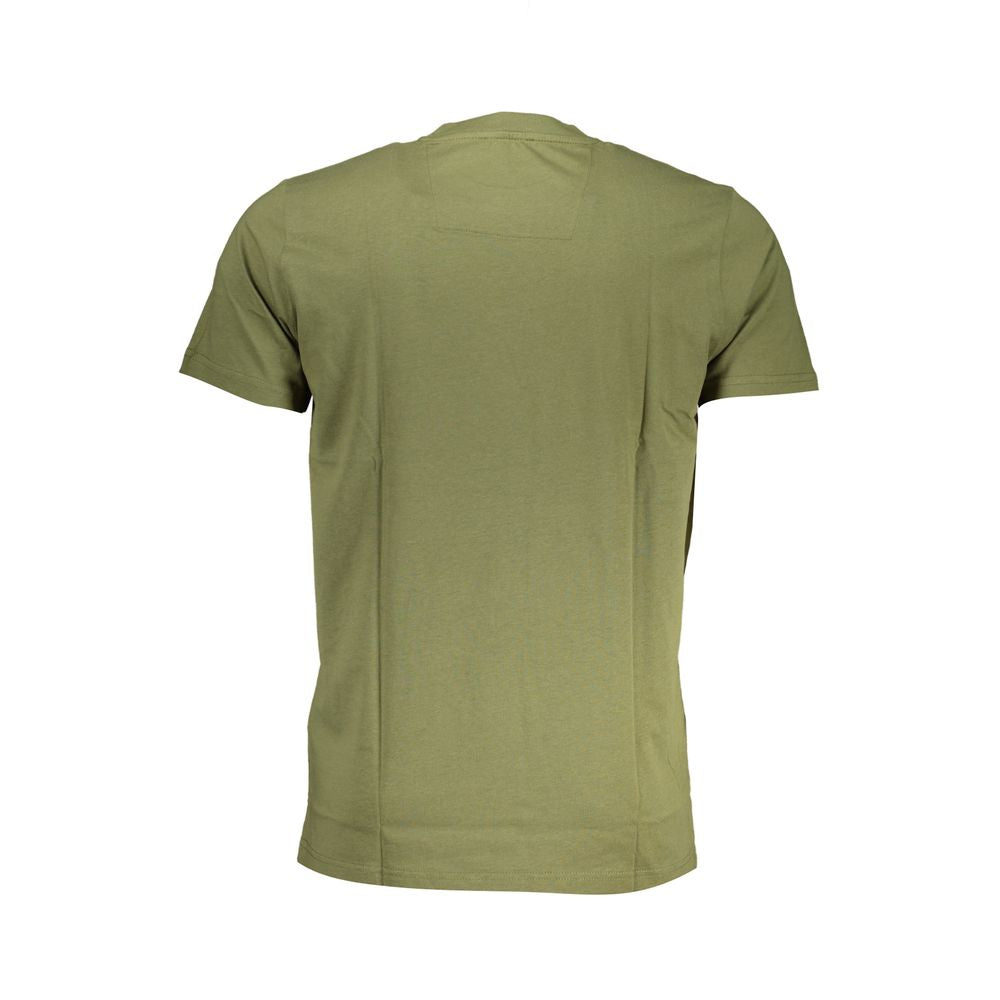 Cavalli Class Green Cotton T-Shirt-Cavalli Class-L-Urbanheer