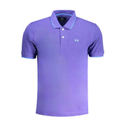 La Martina Purple Cotton Polo Shirt-La Martina-S-Urbanheer