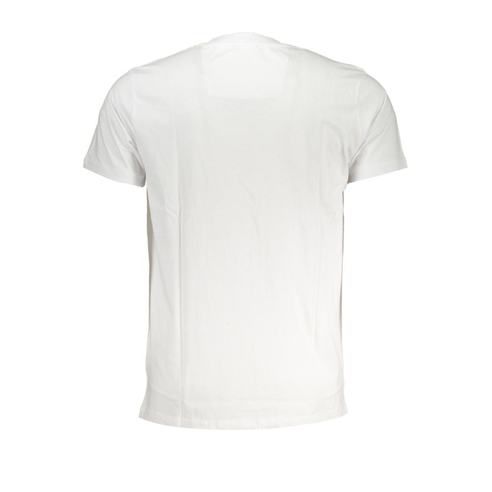Cavalli Class White Cotton T-Shirt-Cavalli Class-L-Urbanheer
