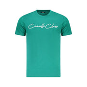 Cavalli Class Green Cotton Men T-Shirt-Cavalli Class-M-Urbanheer