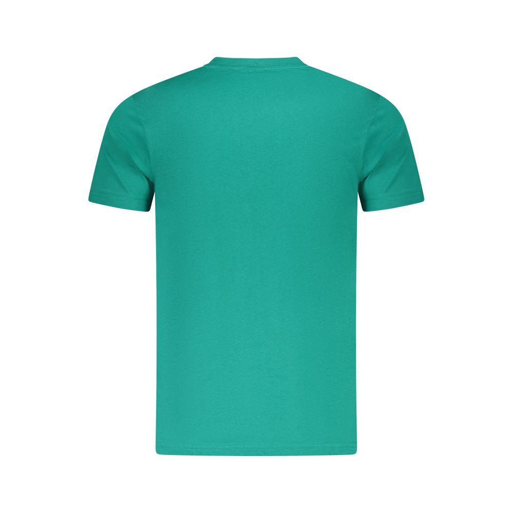 Cavalli Class Green Cotton Men T-Shirt-Cavalli Class-M-Urbanheer