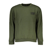 Cavalli Class Chic Green Embroidered Crew Neck Sweater-Cavalli Class-S-Urbanheer