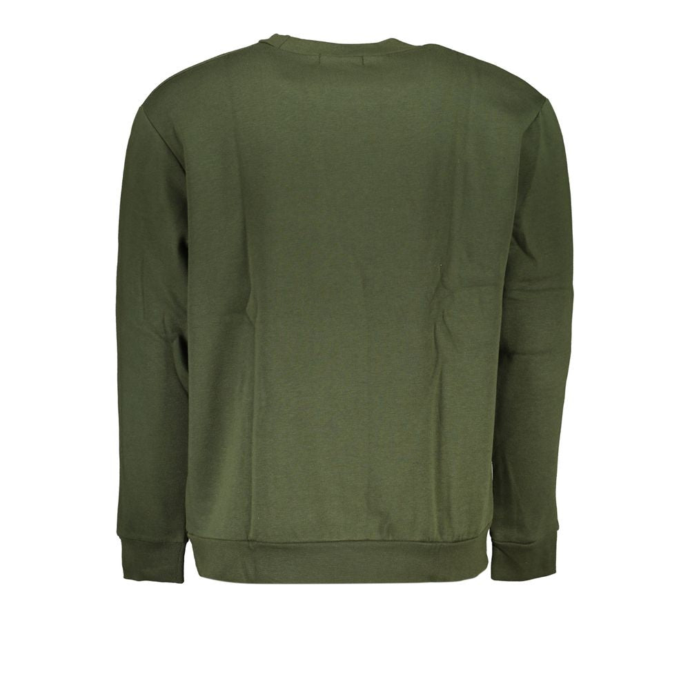 Cavalli Class Chic Green Embroidered Crew Neck Sweater-Cavalli Class-S-Urbanheer