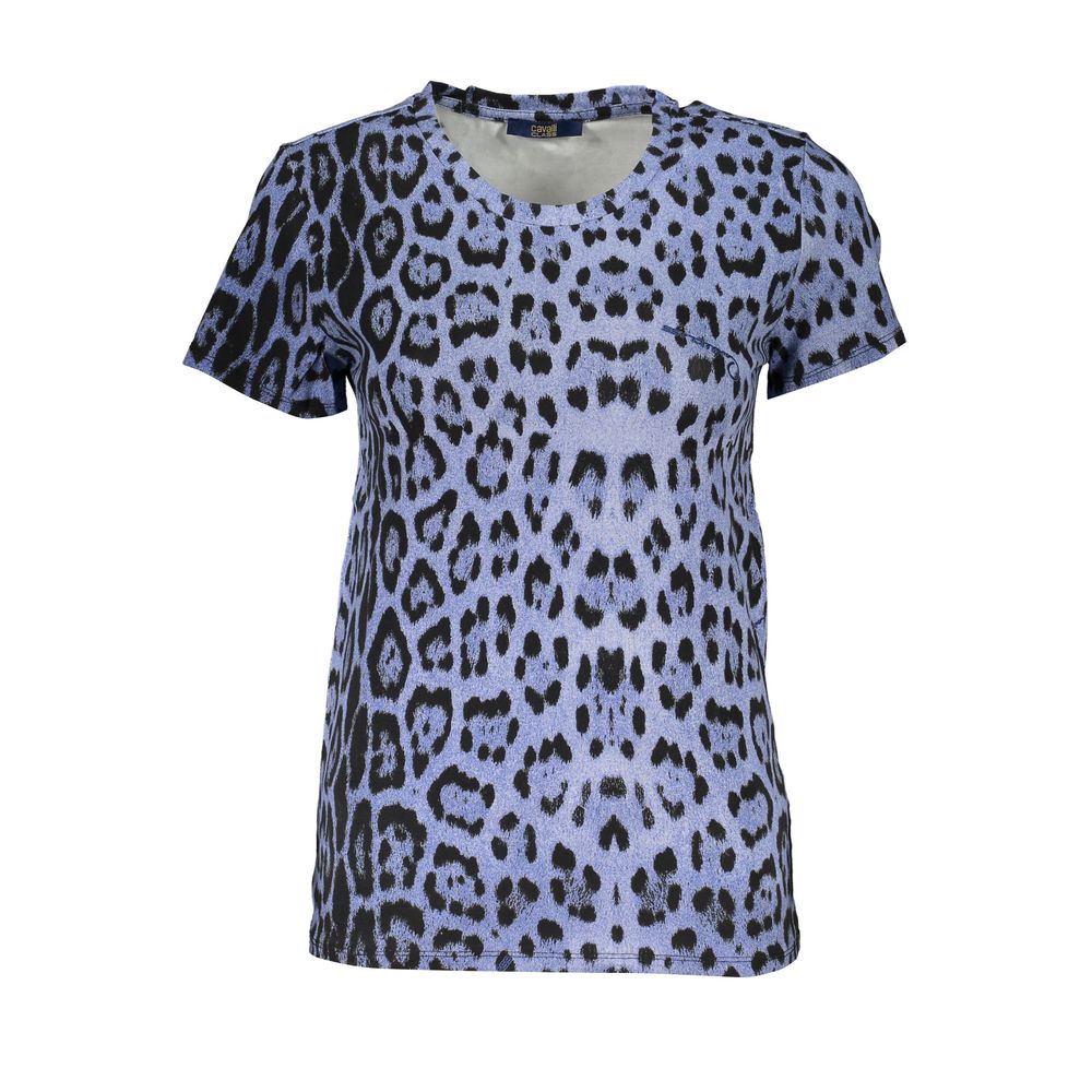 Cavalli Class Light Blue Cotton Women Top-Cavalli Class-XS-Urbanheer