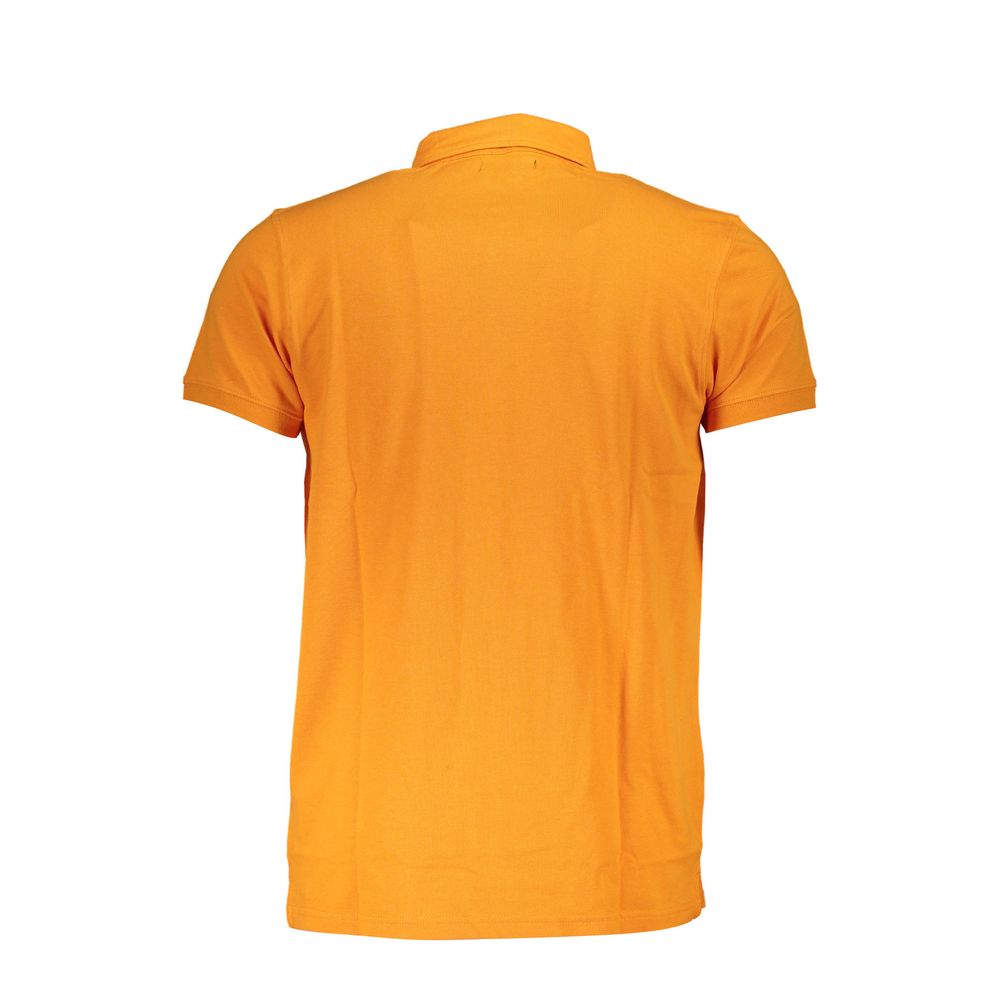 Cavalli Class Orange Cotton Polo Shirt-Cavalli Class-M-Urbanheer