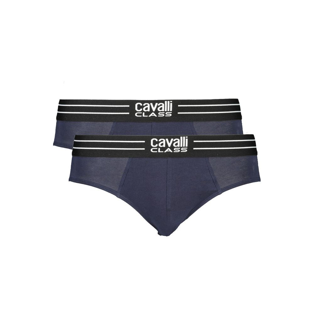 Cavalli Class Blue Cotton Men Underwear-Cavalli Class-S-Urbanheer