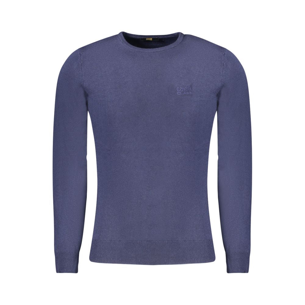 Cavalli Class Blue Viscose Men Sweater-Cavalli Class-M-Urbanheer