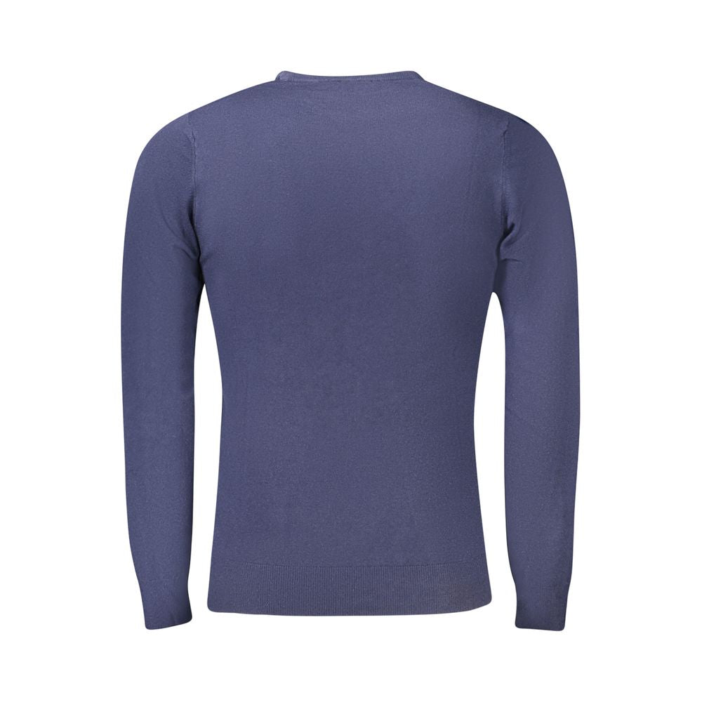 Cavalli Class Blue Viscose Men Sweater-Cavalli Class-M-Urbanheer