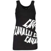 Cavalli Class Black Cotton Women Top-Cavalli Class-XS-Urbanheer