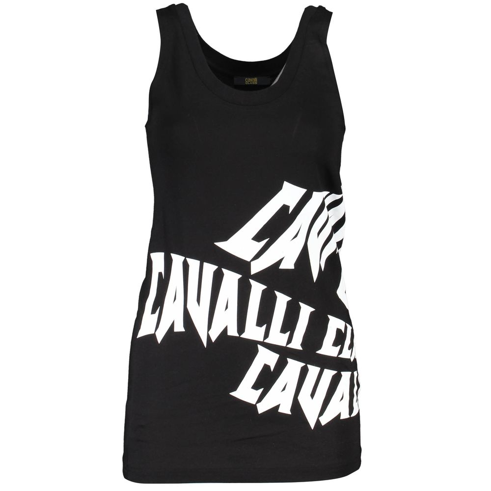 Cavalli Class Black Cotton Women Top-Cavalli Class-XS-Urbanheer