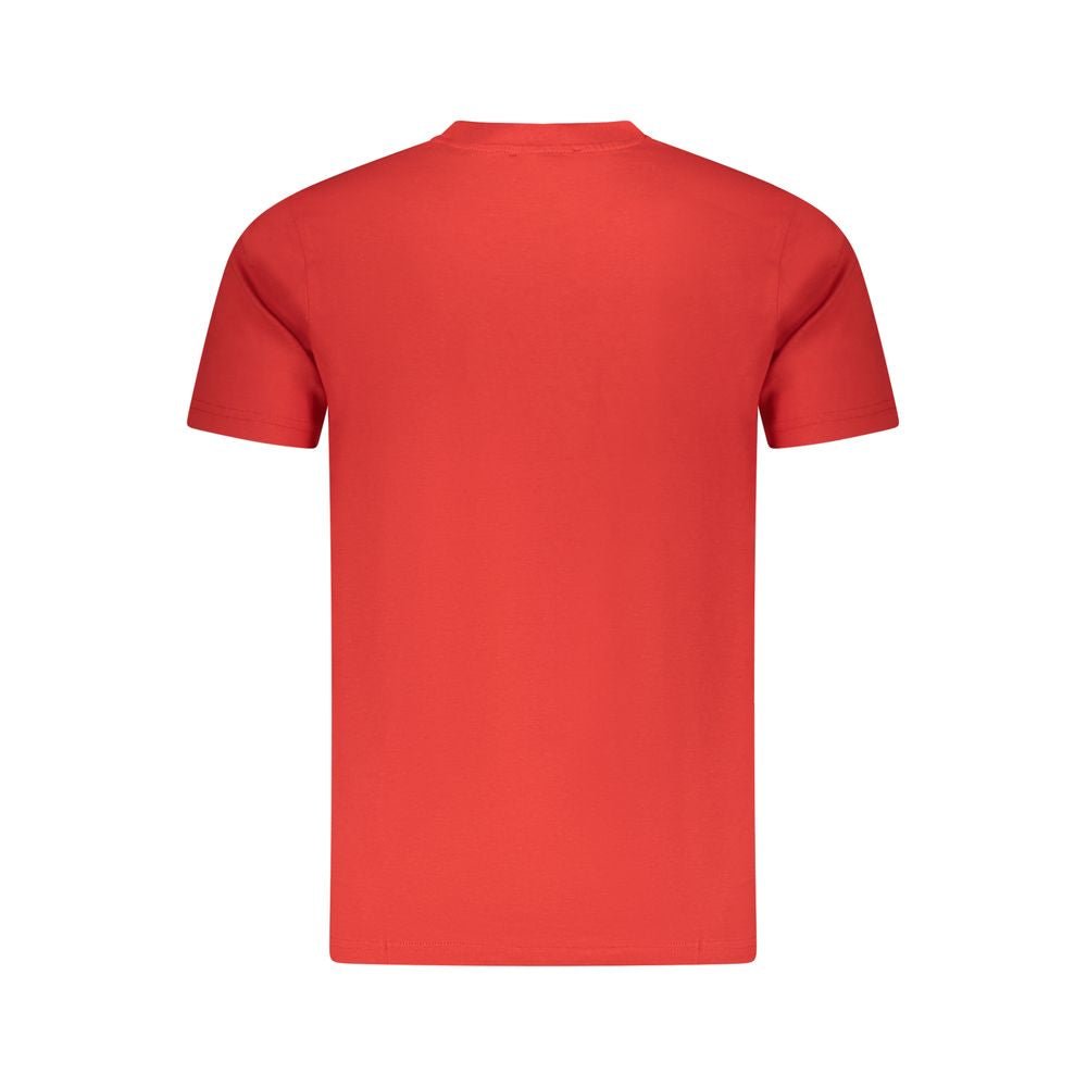 Cavalli Class Red Cotton Men T-Shirt-Cavalli Class-M-Urbanheer